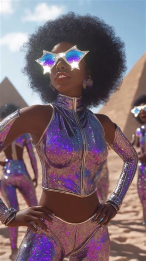 Before there was Afrofuturism, there was just... The Funk. 🛸 George Clinton, Bootsy, and the P-Funk crew showed up in platform boots, star-shaped glasses, and neon fits in the ‘70s—talking about motherships and starchild energy before it had a name. Now everybody’s feeding AI prompts for that aesthetic. 🆒 🙌🏽🙌🏽 The difference? One is the algorithm. The other is the origin. Codeblack is here to put some respect on the originators. George Clinton invented the aesthetic. Bootsy made it iconic.