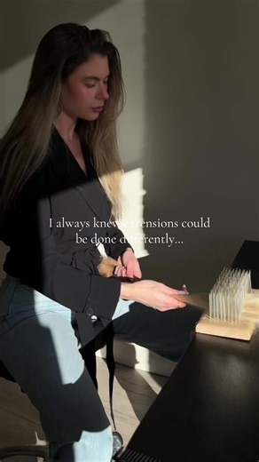 I always knew extensions could be done differently… When I first started working with them years ago, something about the process never fully made sense to me. Hair would come pre packaged, pre made and expected to work for everyone the same way. But real hair doesn’t work like that… Every client has their own texture, density, color story and natural movement. And if those things aren’t considered when designing extensions, the result will always feel slightly off… even if it looks good at firs