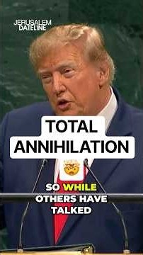 Deal or Total Annihilation? Trump Warns Iran at UN New Strikes On The Horizon? #Israel #Iran