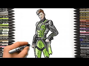 How To Draw Killswitch from Fortnite Super