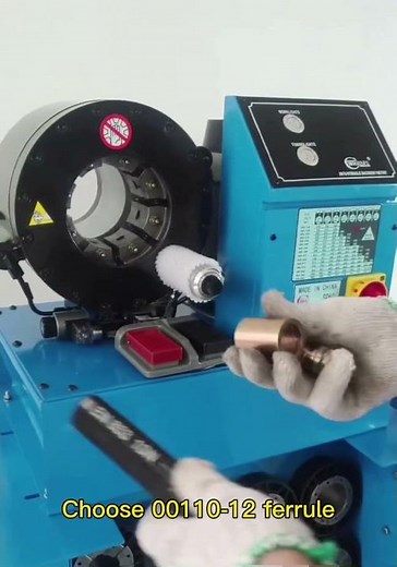 HOW to crimping 3/4inch hydraulic hose with (SP60) machine?