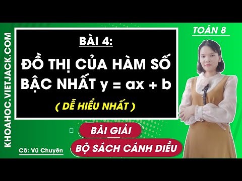 Toán Lớp 8 Bài 4 Đồ thị của hàm số bậc nhất y = ax + b (a ≠ 0) - trang 71, 77 | Chương 3 | Cánh diều