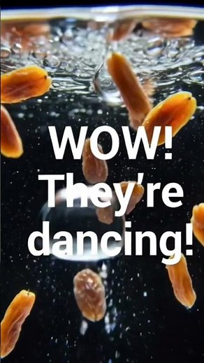 Dancing Raisins in Sparkling Water! 🪩 They Move Like Magic! 😱
