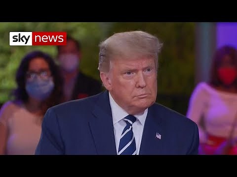 US Election 2020: Donald Trump's town hall - the highlights
