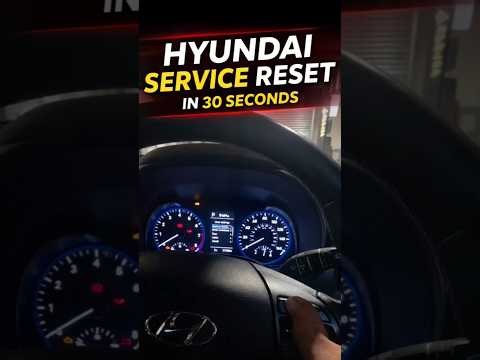 Comment réinitialiser le service dans la Hyundai Kona ?