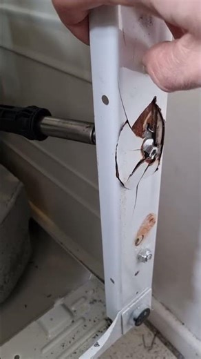 Whirlpool clothes washer frame fault and simple repair
