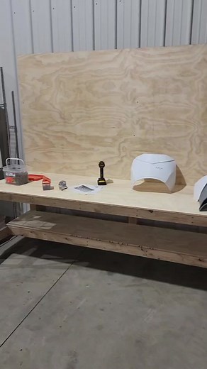 I needed to make some more workspace for working on helmets and storing stuff so I figured I'd make a new workbench! #galacticarmory #woodworking #propmaking #cosplay