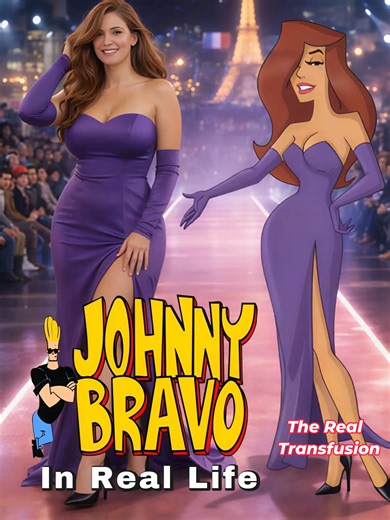 Johnny Bravo Transformed Into a Real Human Character