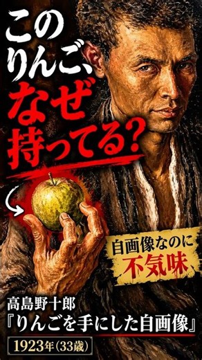 Masterpieces in 30 Seconds: Self-Portrait with an Apple | Yojuro Takashima This gaze, for some re...