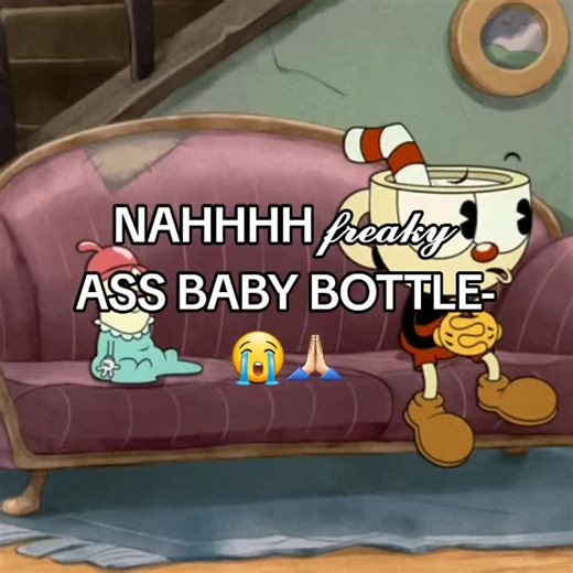 Cuphead Reacts to Baby Bottle Moment