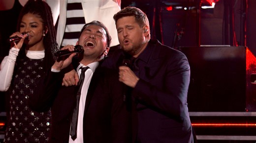 3.9M views · 88K reactions | Michael Bublé and Sofronio Vasquez are teaming up to deliver a SOULFUL duet of "Who's Lovin' You." ✨ | The Voice | Facebook