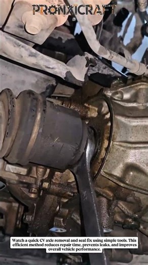 Fast CV Axle Removal & Seal Fix | Satisfying Car Repair Process
