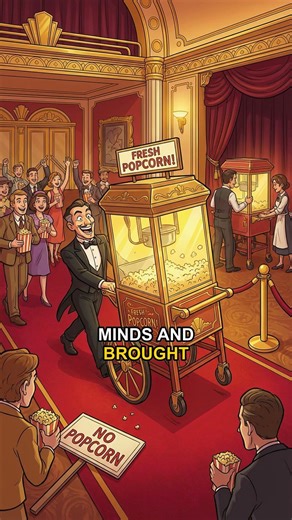 How did popcorn save movie theaters?