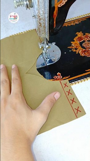 Super easy sewing 😍 tips and tricks for beginners, free course to learning #shorts #youtubeshorts