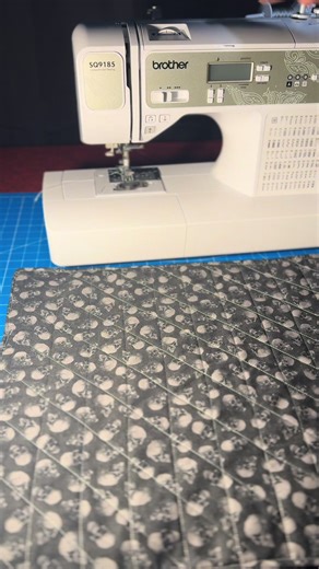 Quilted Sewing Machine Mat: A Dark Aesthetic Desk Accessory