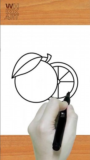 How to Draw an Orange 🍊 | Easy & Fun Drawing Tutorial!
