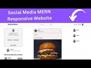 Complete MERN FULL STACK Responsive Social Media App | Redux, JWT and others...