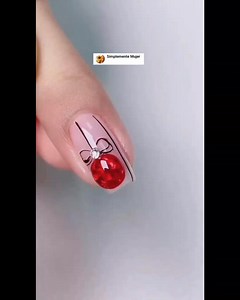 Diseño navideño 🎄 #nails #uñas #moda #mujer | Simplemente Mujer