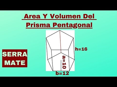 Área Y Volumen De Un Prisma Pentagonal.