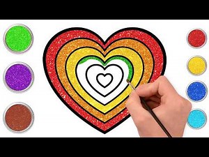 🌈How To Draw A Heart ❤️| Valentine's Day | Step By Step Drawing | Hooplakidz HowTo