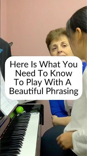 Phrasing and intonation in piano playing.