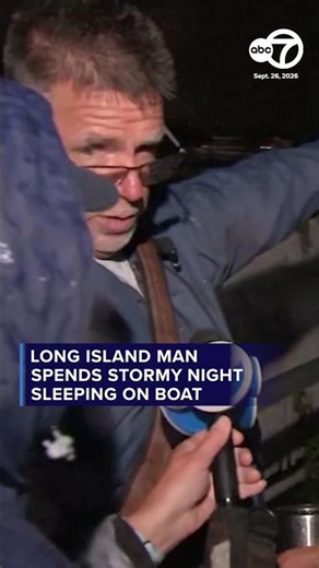 Long Island man spends stormy night sleeping on boat