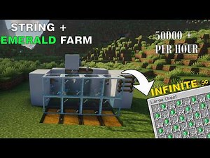Easy String + Emerald AUTOMATIC Farm in Minecraft 1.21+