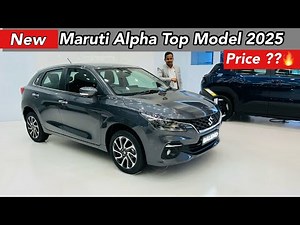 New Maruti Baleno Alpha Top Model 2025✅l Full Detailed Review l Price l #marutisuzuki