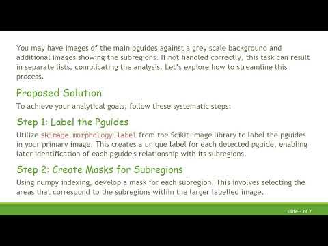 Efficiently Analyzing Subregions in Images with Python