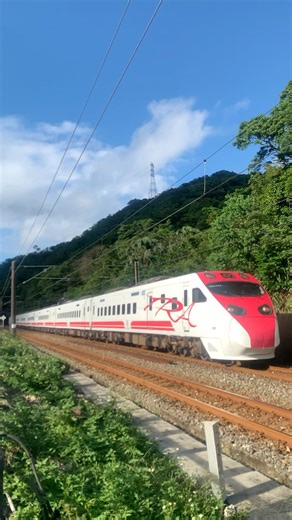 臺鐵 203次 TEMU2000型 普悠瑪號 猴硐和瑞芳之間 通過 2025/8/29 #Shorts