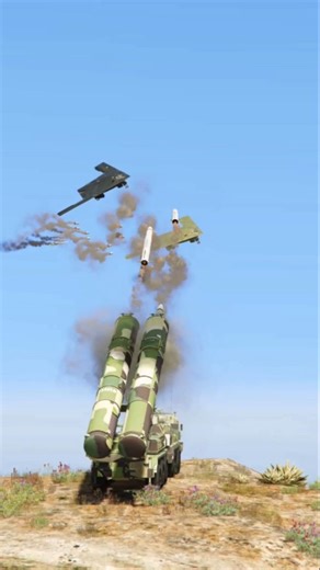 S-500 Prometheus Unleashes Massive Missile Launch Against B-21 Stealth Bomber GTA V