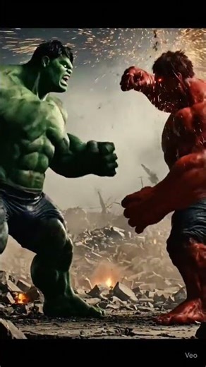 Red hulk vs Green hulk fight👊 kon jitega ? #shorts #viral #trending #youtubeshorts #hulk #suscribe