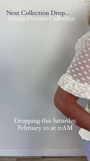 Our next collection drop is coming this SATURDAY at 11am! Introducing our ☁️Denim Dreams Collection☁️ with 3 fabulous NEW denim styles and the perfect blouse to pair with each. Shop this exclusive collection only on jeanmaries.com. Comment below which pieces you’ll be grabbing up this Saturday! 👇 #jeanmaries #newcollection #denimdreams #jeanmariesdrop #collectiondrop #fashion #newtrends #denimfinds #newdenim #yournewfavorite #exclusivewebdrop #denimcollection | Jean Marie's