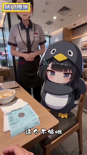 Gugu Gaga Paying bill gets broke #gugugaga #cute #chibi #animation #penguin #anime