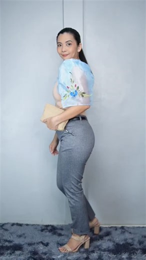 Filipiniana MNL | FILIPINIANA MNL Style : Bolero Round (Bell Sleeves) Accent : Handpaint Color : Powder Blue Size: Medium Available upto 5XL... | Instagram