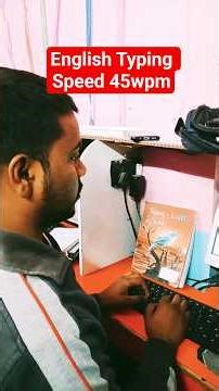 English Typing speed 45wpm #computereducation @DearSir @ComputerGyanGuruji #shortvideo