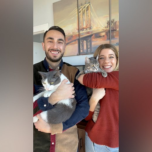 The story behind the couple who adopted the cat that interrupted their wedding vows