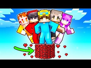 Minecraft But We’re On ONE HEART BLOCK!