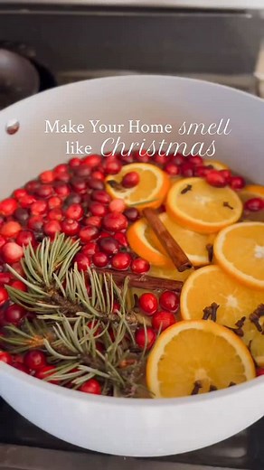 If Christmas season had a scent: cranberries, oranges, cloves, cinnamon, pine… simmering away. #sundayvibes #sundayfunday #outdoordecor #sunday #farmfresh | My Whole Homestead