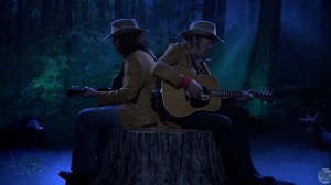 Neil Young & Jimmy Fallon Team For 'Two Neil Youngs On A Tree Stump'