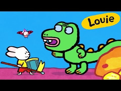 Cartoon for kids - Louie draw me a Dragon HD | Learn to draw