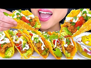 ASMR CRUNCHY CHEESY TACO PARTY MUKBANG | REAL EATING SOUNDS | ASMR Phan