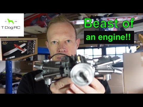 Building a Beast!!! 41cc Saito Twin Gas Engine - Flybaby Intro and first look