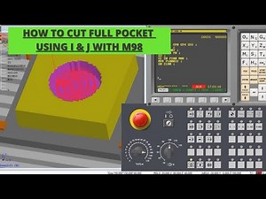 CNC PROGRAMMING FULL POCKET CUTTING USING I & J WITH M98 & M99 II CAD STYLERS II CNC FANUC TUTORIALS
