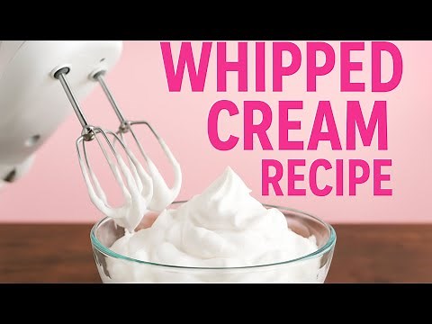 How To Make Stable Whipped Cream At Home | Whipped Cream Recipe.