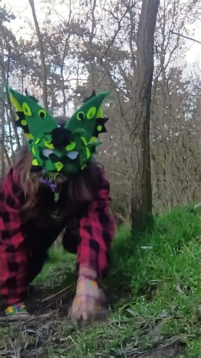 that's meeee🌈✨‼️ #me #therian #quadrobics ##quads #mask #fun #furry #run #forest
