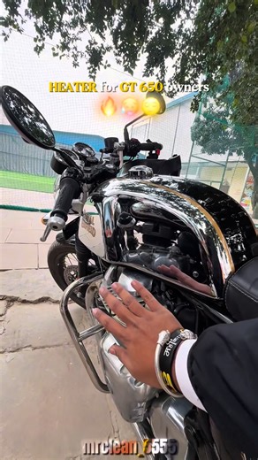 Continental GT 650 🏍️ | Varanasi📍 on Instagram: "Winters sorted guyzzzz 😂🥵😌 Follow for more GT content 🏍️ #heater #varanasi #bike #gt650 #winter"