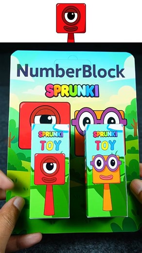 Numberblock One X Two My Sprunki OC DIY TOY Unboxing #papercraft #diy #craft