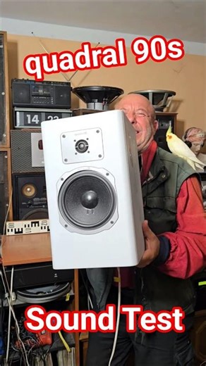 90s Vintage quadral Dauphin MkII BOOKSHELF SPEAKERS SPEAKER Sound Test