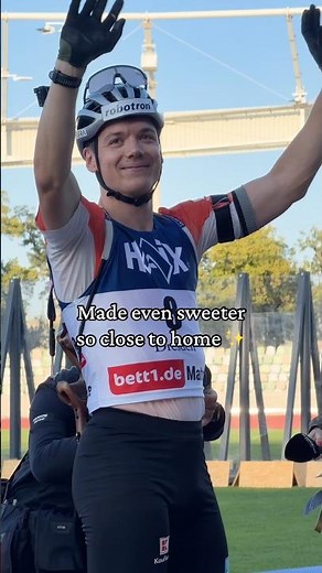 When the crowd starts chanting your name 🥹 #biathlon
